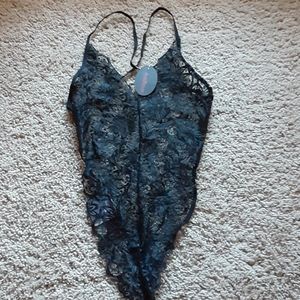 Black lace lingerie